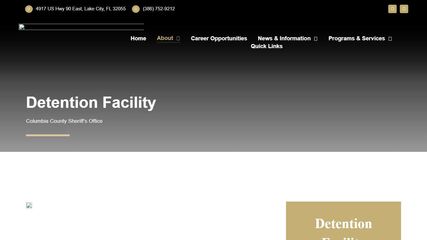 Columbia County Detention Facility - Columbia County, FL